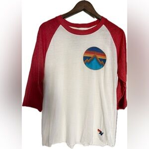 Aviator Nation 3/4 Length Raglan Baseball Tee - Size Large